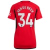 Ženski - Nogometni Dres Manchester United Van De Beek 34 Domaći 23/24